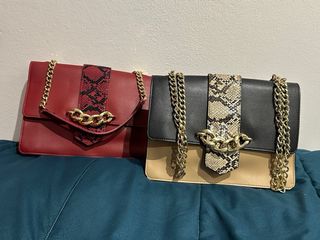 Set 2 Borse Donna Nere e Rosse