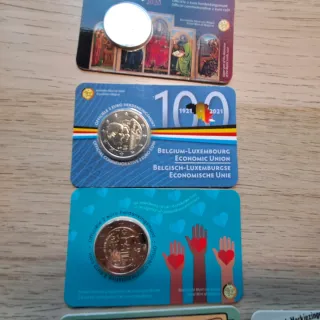 Monedas en coincard Malta y Bélgica