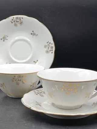 Set desayuno porcelana francesa JC