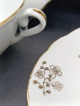 Set desayuno porcelana francesa JC