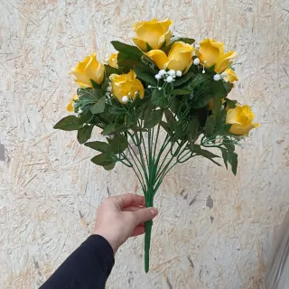 Mazzo Rose Gialle Artificiali
