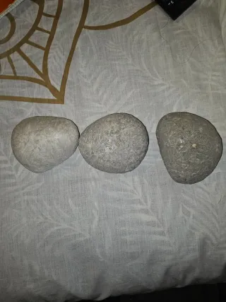 Set di 3 candele decorative in pietra