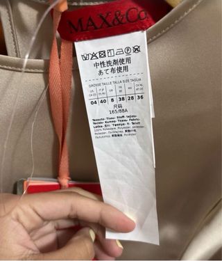 Abito MAX&Co. Beige/Oro Nuovo con Cartellino