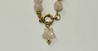 Collar corto ágata con estrella dorada