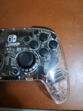 Mando Pro Switch Transparente Nintendo