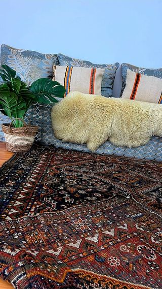 Tappeto Persiano Lana Annodato a Mano