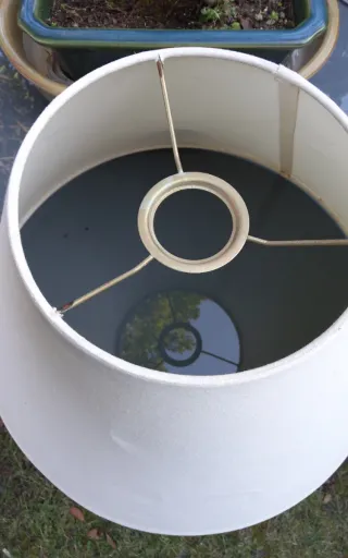 Pantalla de lámpara blanca