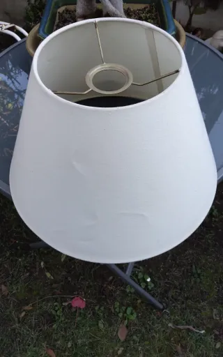 Pantalla de lámpara blanca