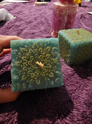 Set di 3 Candele Decorative