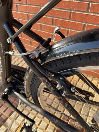 Bicicleta de paseo negra woodsun