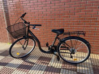 Bicicleta de paseo negra woodsun