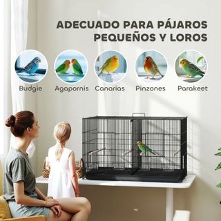 Jaula para Pájaros con Divisor