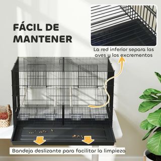 Jaula para Pájaros con Divisor