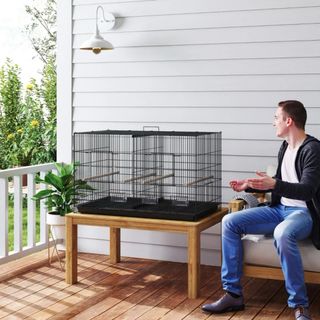 Jaula para Pájaros con Divisor