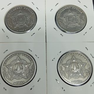 (N°21) CARRI ARMATI SOVIETICI 4 MONETI DA COLLEZIONE