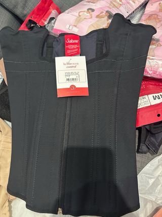 Faja Salome Dama Cierre y Broche Negro Talla M