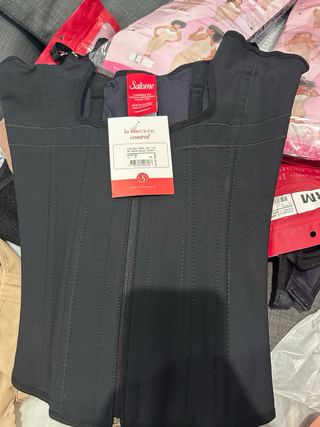 Faja Salome Dama Cierre y Broche Negro Talla M