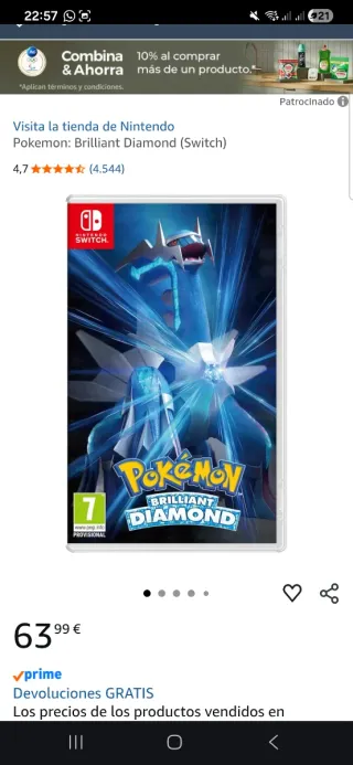 Pokémon Brilliant Diamond Switch