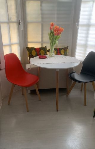 Tavolo rotondo da pranzo/cucina in legno