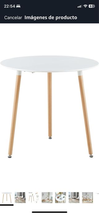 Tavolo rotondo da pranzo/cucina in legno