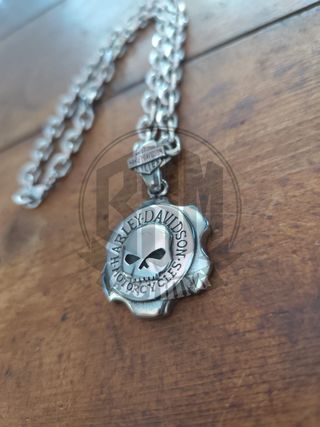 Collana Harley Davidson skulll esagonale