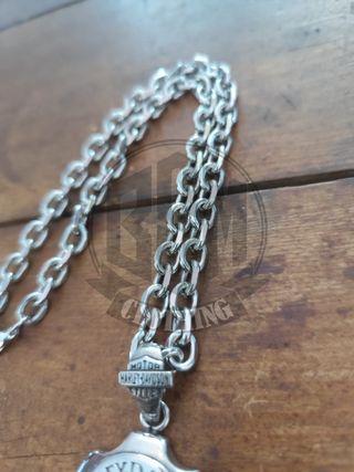 Collana Harley Davidson skulll esagonale