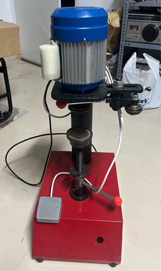 Selladora de latas de hojalata, botes y pletinas