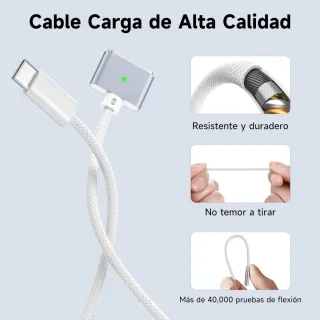 Cargador USB C 70W Magnético 3 Puertos