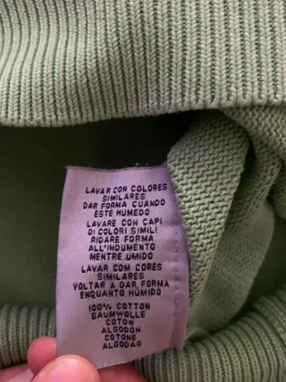 Jersey Gant Verde Menta Talla L