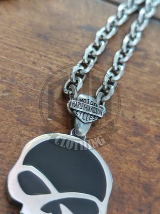 Collana Harley Davidson skull black