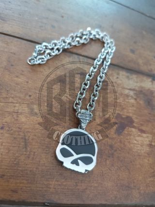 Collana Harley Davidson skull black