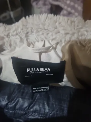 Chaqueta peluche crudo Pull and Bear