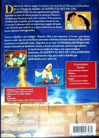 Trilogía Aladdin Walt Disney Edición Especial