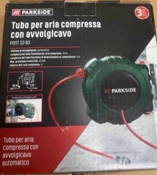 Enrollador Manguera Aire Comprimido Parkside
