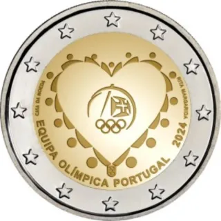 Moneda 2 euros Portugal 2024.SIN CIRCULAR.
