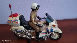 Moto Policía Juguete Vintage Coleccionista