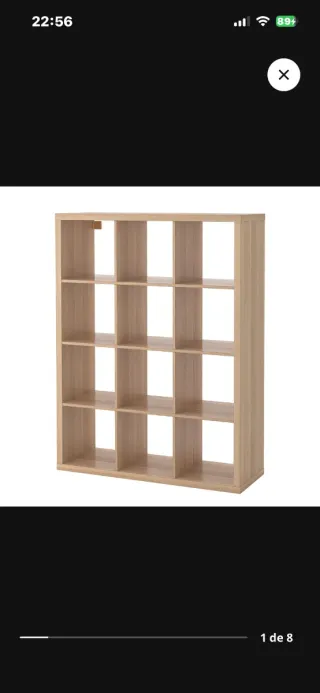 Estantería de madera modular