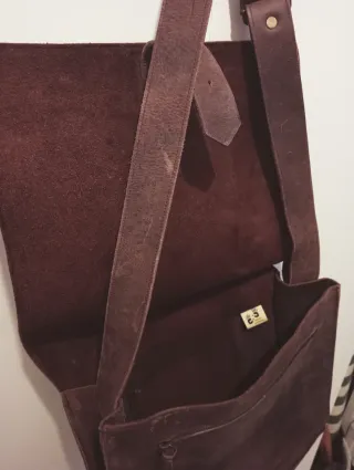 Bolso bandolera de piel