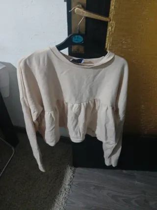 Sudadera Zara Beige Talla S