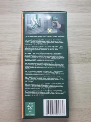 Luz LED Parkside 20V sin batería
