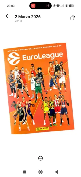 Cromos Euroliga 2025-26 Cambio