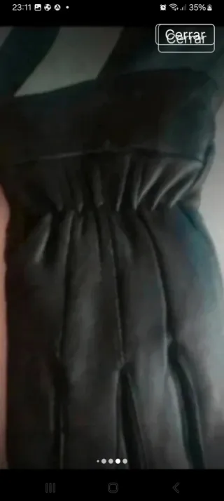 Guantes de piel hombre negros