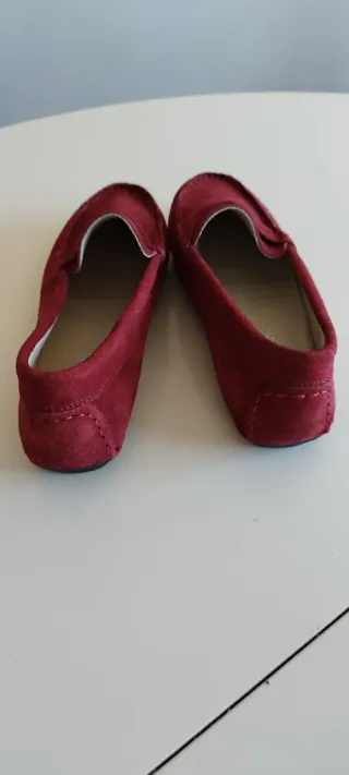 Mocasines Piel burdeos Talla 37