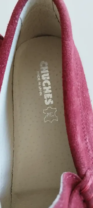 Mocasines Piel burdeos Talla 37
