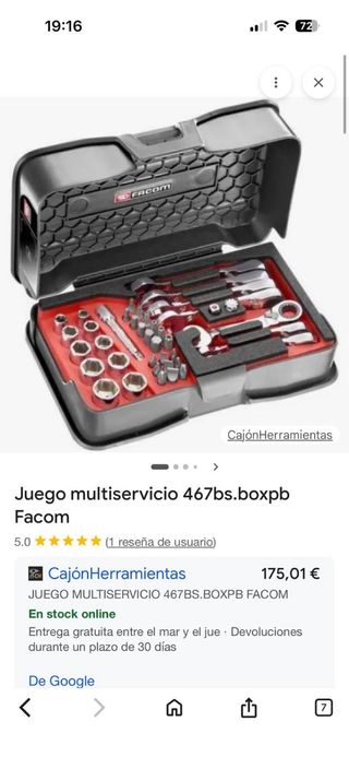 Juego llaves y vasos Facom 467BS