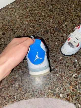Jordan 4 Retro Blanco Rojo Azul