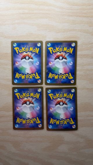 Pack 4 Cartas Pokémon Shiny