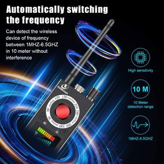 Detector de Cámaras/GPS/micrófonos espías etc..