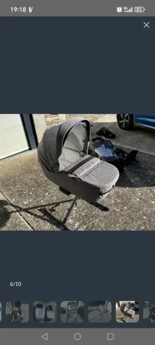 Grupo 0 Inglesina, Soportes, Capazo y Silla.