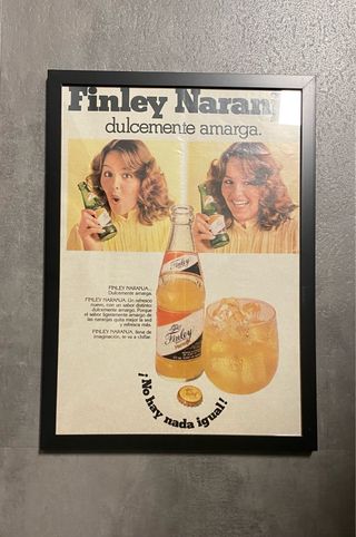 Cuadro antiguo Finley Naranja